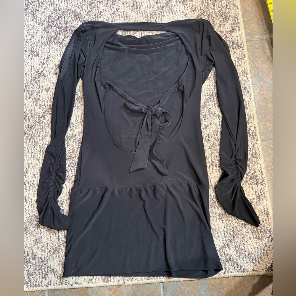 Elegant Black Long Sleeve Dress - Picture 8 of 8